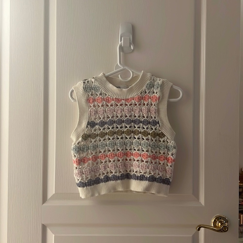 Zara Multicolor Sweater Vest